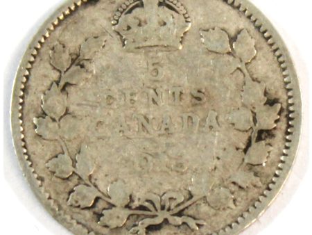 1913 Canada 5-cents About Good (AG-3) Online Hot Sale