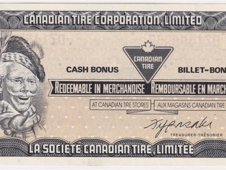 S6-E-DZ 1985 Canadian Tire Coupon 50 Cents Uncirculated Discount