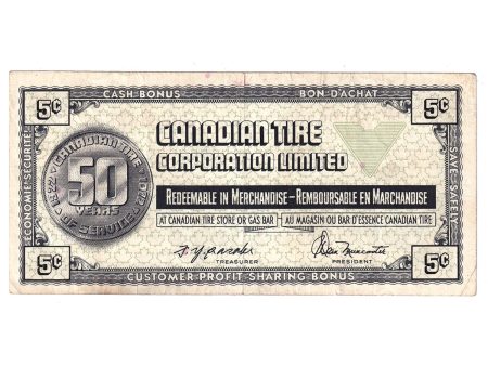 S2-B-S 1972 Canadian Tire Coupon 5 Cents Very Fine For Cheap