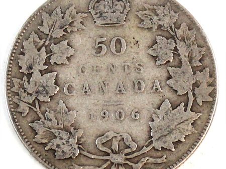 1906 Canada 50-cents Very Good (VG-8) Hot on Sale