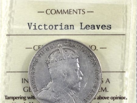 1910 Victorian Leaves Canada 50-cents ICCS Certified F-12 Discount