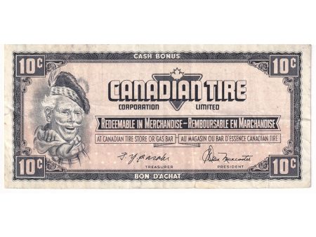 S4-Ca-*PN Replacement 1974 Canadian Tire Coupon 10 Cents Very Fine (Holes) Cheap