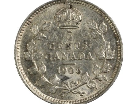 1906 Canada 5-cents Almost Uncirculated (AU-50) Discount