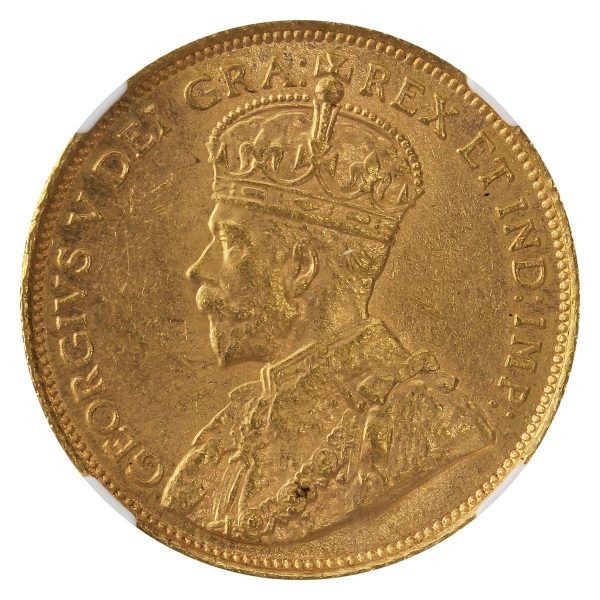 1912 Canada $5 Gold NGC Certified MS-61 Discount