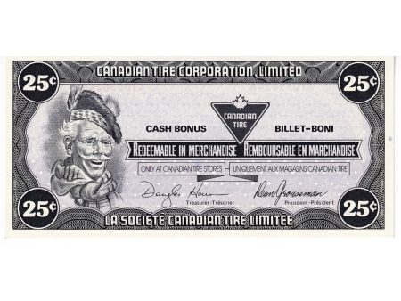 S9-D-CY1 1987 Canadian Tire Coupon 25 Cents Uncirculated Online now