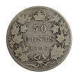 1892 Obv. 4 Canada 50-cents Very Good (VG-8) $ on Sale