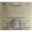 1905 Canada 5-cents ICCS Certified MS-62 (XZD 424) Cheap