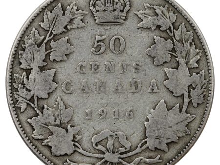 1916 Canada 50-cents Good (G-4) For Cheap