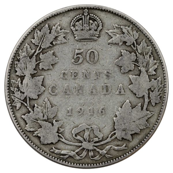 1916 Canada 50-cents Good (G-4) For Cheap