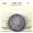 1908 Canada 50-cents ICCS Certified G-6 Online Sale