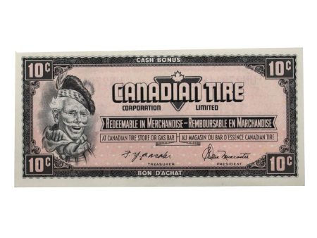 S4-C-UN 1974 Canadian Tire Coupon 10 Cents AU-UNC Cheap