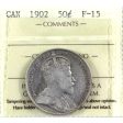 1902 Canada 50-cents ICCS Certified F-15 Supply