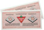 S15-Ca-90 Replacement 1992 Canadian Tire Coupon 10 Cents Uncirculated (2 Notes) For Discount