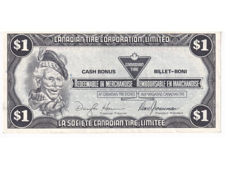 S9-F-EZ1 1987 Canadian Tire Coupon $1.00 Almost Uncirculated For Discount