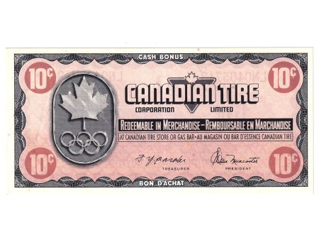 S5-C-LN 1976 Canadian Tire Coupon 10 Cents Almost Uncirculated Sale