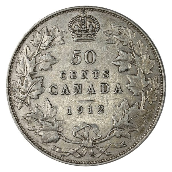 1912 Canada 50-cents VF-EF (VF-30) $ Cheap