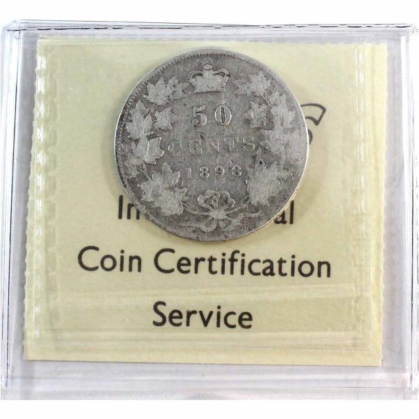 1898 Canada 50-cents ICCS Certified G-4 Online Hot Sale