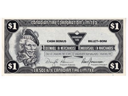 S9-F-EY 1987 Canadian Tire Coupon $1.00 Almost Uncirculated For Cheap