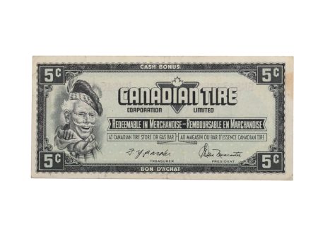 S4-B-BN 1974 Canadian Tire Coupon 5 Cents Very Fine Hot on Sale