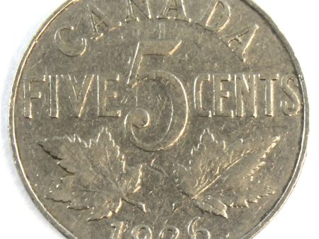 1926 Far 6 Canada 5-cents Very Good (VG-8) Cheap