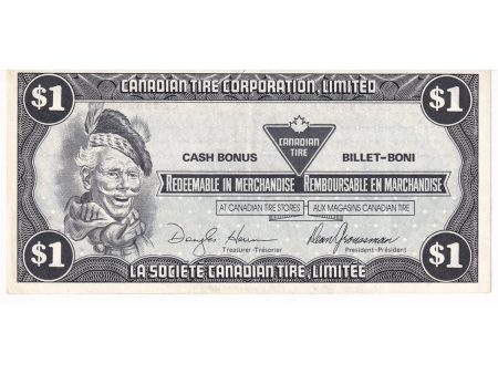 S8-F-EZ1 White C 1985 Canadian Tire Coupon $1.00 Extra Fine For Discount