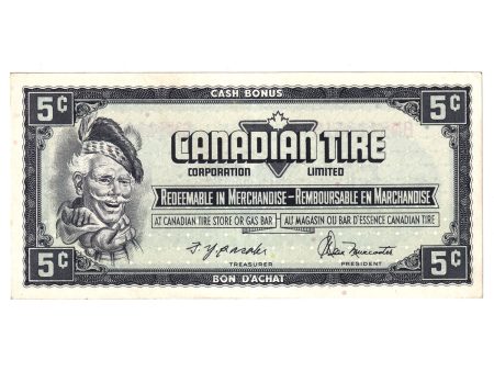 S4-B-BN 1974 Canadian Tire Coupon 5 Cents Uncirculated Online now