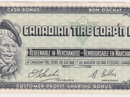 S1-B-B 1961 Canadian Tire Coupon 5 Cents Extra Fine Sale