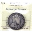 1910 Edwardian Leaves Canada 50-cents ICCS Certified F-15 Online Hot Sale