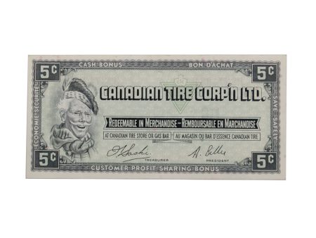 S1-B-H 1961 Canadian Tire Coupon 5 Cents VF-EF Hot on Sale