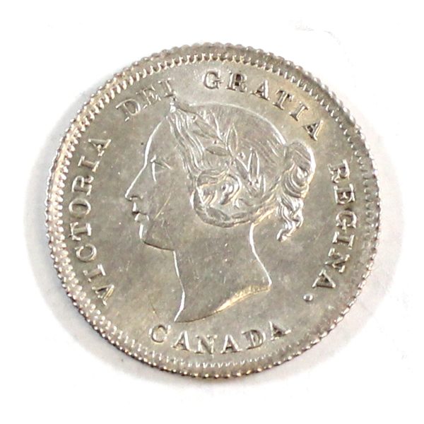 1880H Obv. 3 Canada 5-cents Brilliant Uncirculated (MS-63) $ Fashion