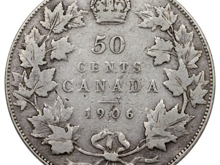 1906 Canada 50-cents F-VF (F-15) $ Online Sale