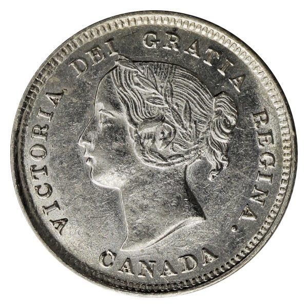 1893 Canada 5-cents Almost Uncirculated (AU-50) $ Hot on Sale