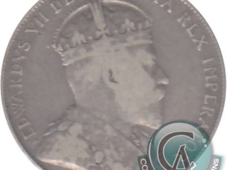 1910 Edwardian Leaves Canada 50-cents F-VF (F-15) $ Online now