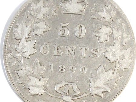 1890H Canada 50-cents VG-F (VG-10) $ Online Sale