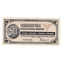 S3-E-V 1972 Canadian Tire Coupon 50 Cents Almost Uncirculated Sale