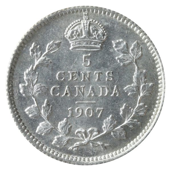 1907 Canada 5-cents ICCS Certified MS-62 (XMY 871) Cheap