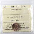 1911 Canada 5-cents ICCS Certified EF-45 on Sale