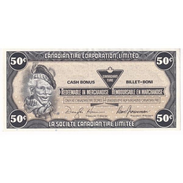 S9-Ea-D* Replacement 1987 Canadian Tire Coupon 50 Cents Extra Fine For Cheap