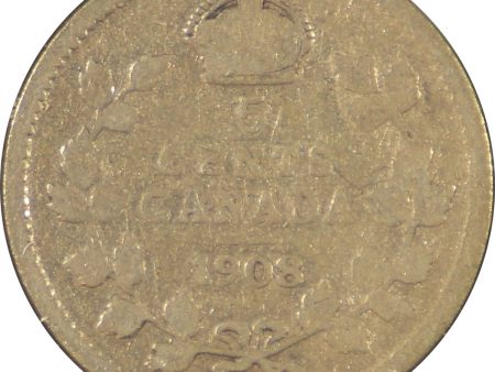 1908 Large 8 Canada 5-cents Good (G-4) Online