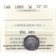 1889 Canada 5-cents ICCS Certified VF-30 (XSG 683) Fashion