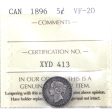 1896 Canada 5-cents ICCS Certified VF-20 Sale