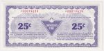 S13-Da-*0 Replacement 1991 Canadian Tire Coupon 25 Cents Uncirculated Supply