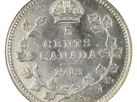 1913 Canada 5-cents UNC+ (MS-62) $ Online now