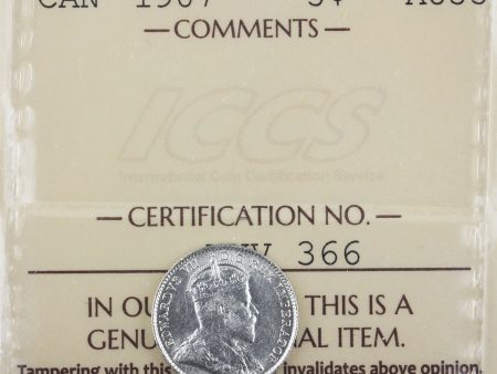 1907 Canada 5-cents ICCS Certified AU-55 For Discount