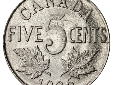 1926 Near 6 Canada 5-cents Almost Uncirculated (AU-50) $ Online