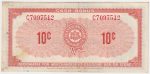 S1-C-C 1961 Canadian Tire Coupon 10 Cents Extra Fine (Stain) Sale