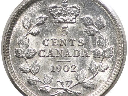 1902H Small H Canada 5-cents Brilliant Uncirculated (MS-63) $ Online now