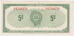 S1-B-H 1961 Canadian Tire Coupon 5 Cents Uncirculated (Stain) Supply