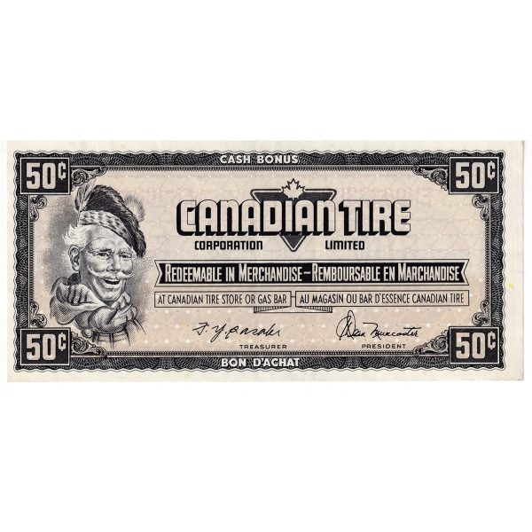 S4-E-EN 1974 Canadian Tire Coupon 50 Cents Extra Fine Hot on Sale