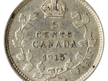 1915 Canada 5-cents EF-AU (EF-45) $ For Discount